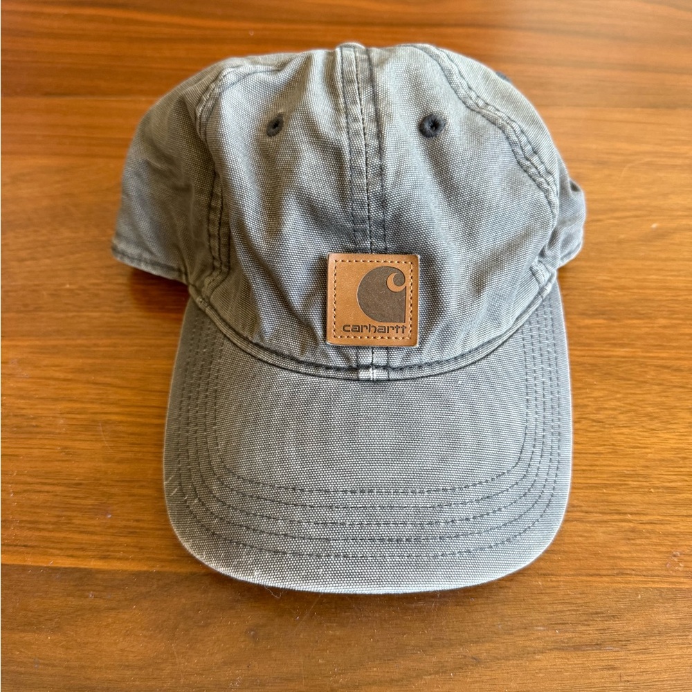 Carhartt Charcoal Cap with Logo Patch - Picture 2 of 4